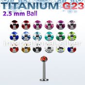 ulbca25 labrets lip rings titanium g23 implant grade labrets chin