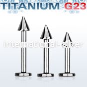 ulbcn3 labrets lip rings titanium g23 implant grade labrets chin