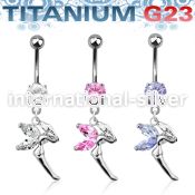 umcdz103 belly rings titanium g23 implant grade belly button