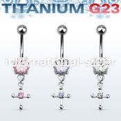 umcdz14s belly rings titanium g23 implant grade belly button