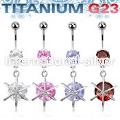 umcdz232 belly rings titanium g23 implant grade belly button