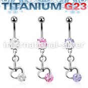 umcdz374 belly rings titanium g23 implant grade belly button