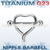 unpsh11 straight barbells titanium g23 implant grade nipple