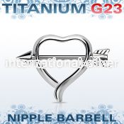 unpsh12 straight barbells titanium g23 implant grade nipple