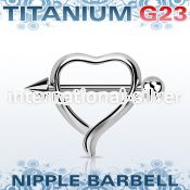 unpsh13 straight barbells titanium g23 implant grade nipple