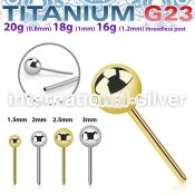 upinb astm f 136 titanium threadless push in top