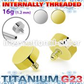 urd3in titanium 3mm flat round shape design top for bars