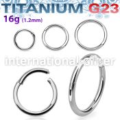 usegh16 seamless segment rings titanium g23 implant grade eyebrow