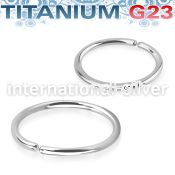usel20 annealed astm f 136 titanium seamless ring hoop
