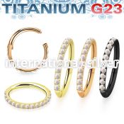 usgsh10opt pvd titanium hinged segment hoop 16g outward opal