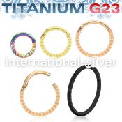 usgsh41t pvd titanium hinged segment hoop 16g pyramids side