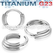 usgtsh37 titanium hinged segment hoop triple stacked rings