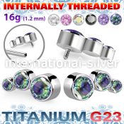 ushz20in titanium descending curve top press cz