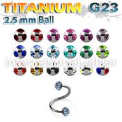 uspemj25 spirals twisters titanium g23 implant grade eyebrow