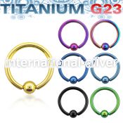 utbcr hoops captive rings anodized titanium g23 implant grade nose