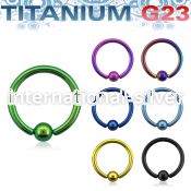 utbcre hoops captive rings anodized titanium g23 implant grade nose