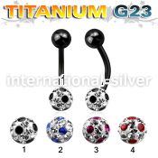 utbnfr6a belly rings anodized titanium g23 implant grade belly button
