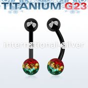 utbnfr6r belly rings anodized titanium g23 implant grade belly button