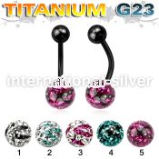 utbnfr8c belly rings anodized titanium g23 implant grade belly button