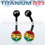 utbnfr8r belly rings anodized titanium g23 implant grade belly button