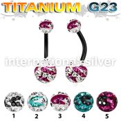 utbnfrgc belly rings anodized titanium g23 implant grade belly button