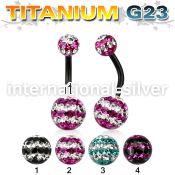 utbnfrgd belly rings anodized titanium g23 implant grade belly button
