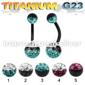 utbnfrge belly rings anodized titanium g23 implant grade belly button