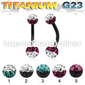 utbnfrse belly rings anodized titanium g23 implant grade belly button