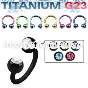 utcbe2c4 horseshoes anodized titanium g23 implant grade eyebrow