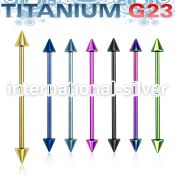 utincn straight barbells anodized titanium g23 implant grade 