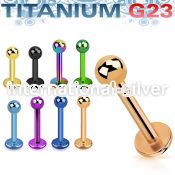 utlbb3 labrets lip rings anodized titanium g23 implant grade labrets chin