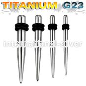 utp tapers titanium g23 implant grade ear lobe