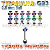 utrg12 straight barbells titanium g23 implant grade tragus