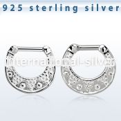vsepf14 straight barbells silver 925 septum