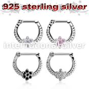 vsepr16 straight barbells silver 925 septum