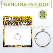 whge4 nose hoop gold ear lobe