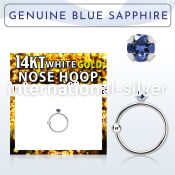 whge9 nose hoop gold ear lobe