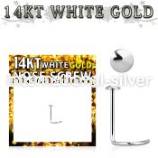 wsrd l shape nose studs gold nose