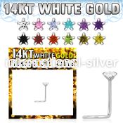 wszsc1 l shape nose studs gold nose