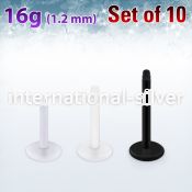 xalb16g loose body jewelry parts bioflex ptfe tongue