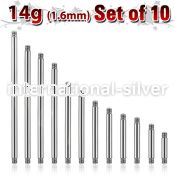 xbb14g loose body jewelry parts surgical steel 316l nose bridge