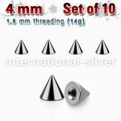 xcon4 loose body jewelry parts surgical steel 316l belly button