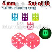 xgldi4 loose body jewelry parts acrylic body jewelry belly button