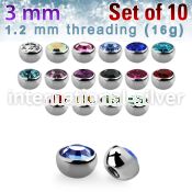 xhjb3 loose body jewelry parts surgical steel 316l 