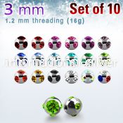 xmjb3 loose body jewelry parts surgical steel 316l belly button