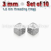 xsdi3 loose body jewelry parts surgical steel 316l 