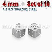 xsdi4 loose body jewelry parts surgical steel 316l belly button