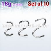 xsp18g loose body jewelry parts surgical steel 316l 