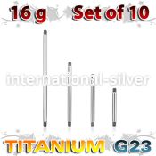 xubb16g loose body jewelry parts titanium g23 implant grade belly button