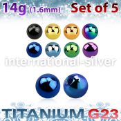 xubt4g loose body jewelry parts anodized titanium g23 implant grade 
